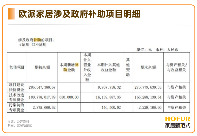 政府补贴项目内容与意义概述